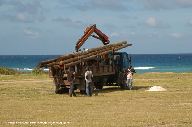 The Aqueduct Venue Under Construction - Thursday, January 18th - 10th Anniversary - Air Jamaica Jazz & Blues Festival 2007 - The Art of Music - Tuesday, January 23 - Saturday, January 27, 2007, The Aqueduct on Rose Hall, Montego Bay, Jamaica - Negril Travel Guide, Negril Jamaica WI - http://www.negriltravelguide.com - info@negriltravelguide.com...!