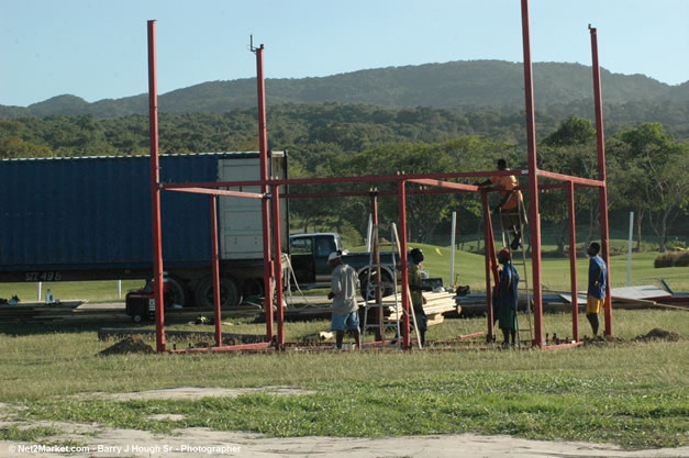 TurnKey Production's Office & Aqueduct Venue Under Construction - Tuesday, January 16th - 10th Anniversary - Air Jamaica Jazz & Blues Festival 2007 - The Art of Music - Tuesday, January 23 - Saturday, January 27, 2007, The Aqueduct on Rose Hall, Montego Bay, Jamaica - Negril Travel Guide, Negril Jamaica WI - http://www.negriltravelguide.com - info@negriltravelguide.com...!