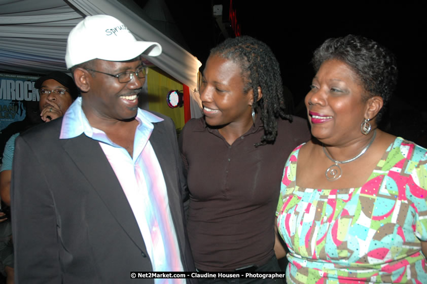 Minister of Tourism, Hon. Edmund Bartlett, and Director of Tourism, Basil Smith at the Air Jamaica Jazz and Blues Festival 2008 The Art of Music - Saturday, January 26, 2008 - Air Jamaica Jazz & Blues 2008 The Art of Music venue at the Aqaueduct on Rose Hall Resort & Counrty Club, Montego Bay, St. James, Jamaica W.I. - Thursday, January 24 - Saturday, January 26, 2008 - Photographs by Net2Market.com - Claudine Housen & Barry J. Hough Sr, Photographers - Negril Travel Guide, Negril Jamaica WI - http://www.negriltravelguide.com - info@negriltravelguide.com...!