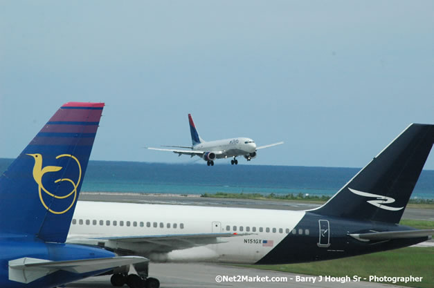 Delta Air Lines Inaugural Flight From New York's JFK Airport to Sangster International Airport, Montego Bay, Jamaica - June 9, 2007 - Sangster International Airport - Montego Bay, St James, Jamaica W.I. - MBJ Limited - Transforming Sangster International Airport into a world class facility - Photographs by Net2Market.com - Negril Travel Guide, Negril Jamaica WI - http://www.negriltravelguide.com - info@negriltravelguide.com...!