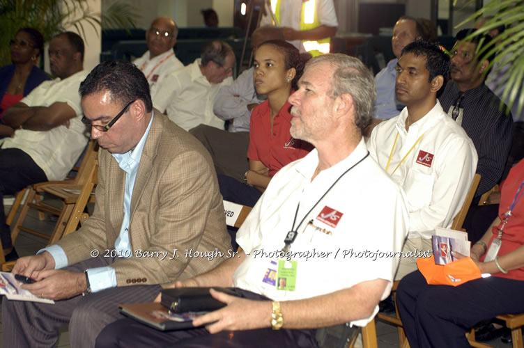 Jamaica Air Shuttle Launch @ MBJ Airports Limited, Wednesday, January 20, 2010, Sangster International Airport, Montego Bay, St. James, Jamaica W.I. - Photographs by Net2Market.com - Barry J. Hough Sr, Photographer/Photojournalist - The Negril Travel Guide - Negril's and Jamaica's Number One Concert Photography Web Site with over 40,000 Jamaican Concert photographs Published -  Negril Travel Guide, Negril Jamaica WI - http://www.negriltravelguide.com - info@negriltravelguide.com...!