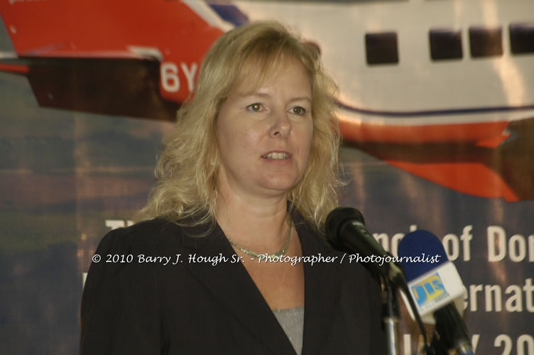 Jamaica Air Shuttle Launch @ MBJ Airports Limited, Wednesday, January 20, 2010, Sangster International Airport, Montego Bay, St. James, Jamaica W.I. - Photographs by Net2Market.com - Barry J. Hough Sr, Photographer/Photojournalist - The Negril Travel Guide - Negril's and Jamaica's Number One Concert Photography Web Site with over 40,000 Jamaican Concert photographs Published -  Negril Travel Guide, Negril Jamaica WI - http://www.negriltravelguide.com - info@negriltravelguide.com...!