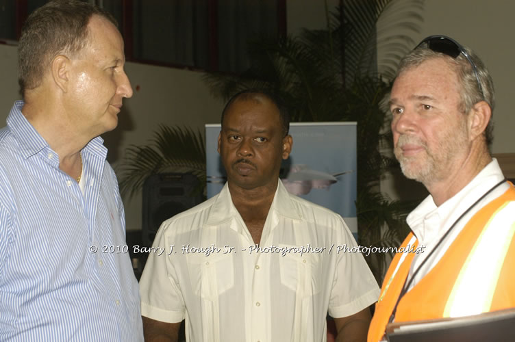 Jamaica Air Shuttle Launch @ MBJ Airports Limited, Wednesday, January 20, 2010, Sangster International Airport, Montego Bay, St. James, Jamaica W.I. - Photographs by Net2Market.com - Barry J. Hough Sr, Photographer/Photojournalist - The Negril Travel Guide - Negril's and Jamaica's Number One Concert Photography Web Site with over 40,000 Jamaican Concert photographs Published -  Negril Travel Guide, Negril Jamaica WI - http://www.negriltravelguide.com - info@negriltravelguide.com...!