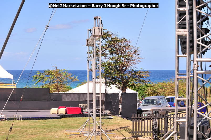 Preparations Continue [One Day To Go] at the Venue & Office - Jamaica Jazz and Blues Festival 2009 - Presented by Air Jamaica - Thursday, January 15, 2009 - Venue at the Aqueduct on Rose Hall Resort &amp; Country Club, Montego Bay, Jamaica - Thursday, January 22 - Saturday, January 24, 2009 - Photographs by Net2Market.com - Barry J. Hough Sr, Photographer/Photojournalist - Negril Travel Guide, Negril Jamaica WI - http://www.negriltravelguide.com - info@negriltravelguide.com...!