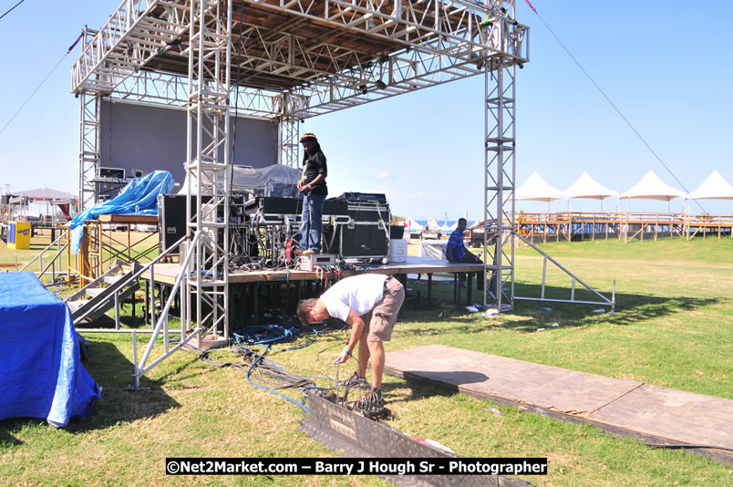 Preparations Continue [One Day To Go] at the Venue & Office - Jamaica Jazz and Blues Festival 2009 - Presented by Air Jamaica - Thursday, January 15, 2009 - Venue at the Aqueduct on Rose Hall Resort &amp; Country Club, Montego Bay, Jamaica - Thursday, January 22 - Saturday, January 24, 2009 - Photographs by Net2Market.com - Barry J. Hough Sr, Photographer/Photojournalist - Negril Travel Guide, Negril Jamaica WI - http://www.negriltravelguide.com - info@negriltravelguide.com...!