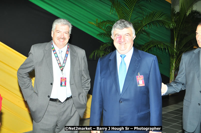 The Unveiling Of The Commemorative Plaque By The Honourable Prime Minister, Orette Bruce Golding, MP, And Their Majesties, King Juan Carlos I And Queen Sofia Of Spain - On Wednesday, February 18, 2009, Marking The Completion Of The Expansion Of Sangster International Airport, Venue at Sangster International Airport, Montego Bay, St James, Jamaica - Wednesday, February 18, 2009 - Photographs by Net2Market.com - Barry J. Hough Sr, Photographer/Photojournalist - Negril Travel Guide, Negril Jamaica WI - http://www.negriltravelguide.com - info@negriltravelguide.com...!