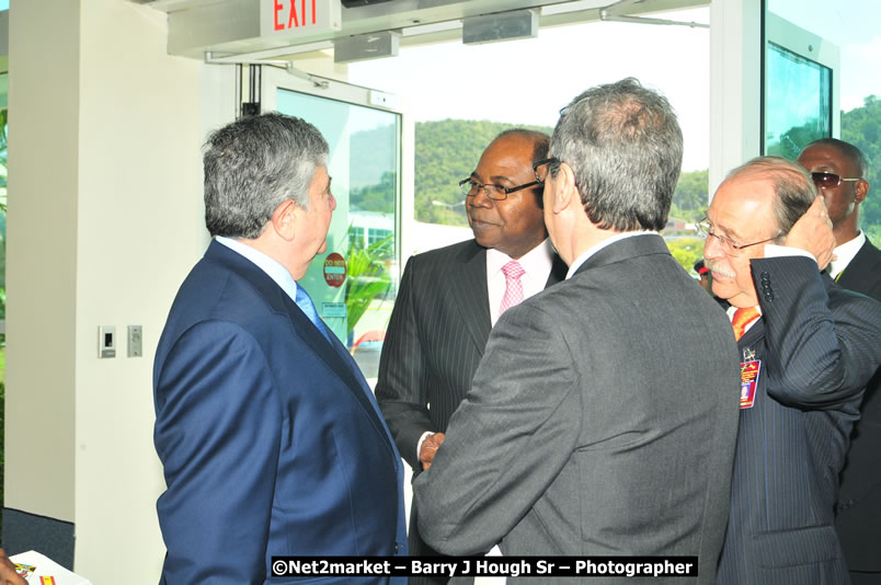 The Unveiling Of The Commemorative Plaque By The Honourable Prime Minister, Orette Bruce Golding, MP, And Their Majesties, King Juan Carlos I And Queen Sofia Of Spain - On Wednesday, February 18, 2009, Marking The Completion Of The Expansion Of Sangster International Airport, Venue at Sangster International Airport, Montego Bay, St James, Jamaica - Wednesday, February 18, 2009 - Photographs by Net2Market.com - Barry J. Hough Sr, Photographer/Photojournalist - Negril Travel Guide, Negril Jamaica WI - http://www.negriltravelguide.com - info@negriltravelguide.com...!