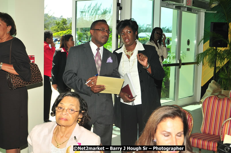 The Unveiling Of The Commemorative Plaque By The Honourable Prime Minister, Orette Bruce Golding, MP, And Their Majesties, King Juan Carlos I And Queen Sofia Of Spain - On Wednesday, February 18, 2009, Marking The Completion Of The Expansion Of Sangster International Airport, Venue at Sangster International Airport, Montego Bay, St James, Jamaica - Wednesday, February 18, 2009 - Photographs by Net2Market.com - Barry J. Hough Sr, Photographer/Photojournalist - Negril Travel Guide, Negril Jamaica WI - http://www.negriltravelguide.com - info@negriltravelguide.com...!