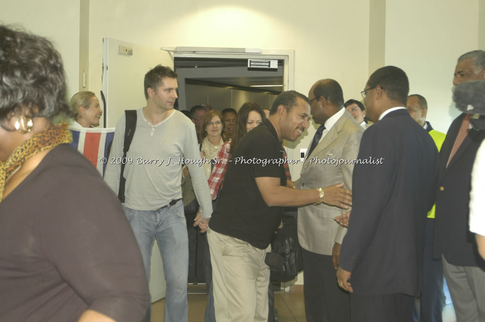  British Airways Inaugurates New Scheduled Service from London Gatwick Airport to Sangster International Airport, Montego Bay, Jamaica, Thursday, October 29, 2009 - Photographs by Barry J. Hough Sr. Photojournalist/Photograper - Photographs taken with a Nikon D70, D100, or D300 - Negril Travel Guide, Negril Jamaica WI - http://www.negriltravelguide.com - info@negriltravelguide.com...!