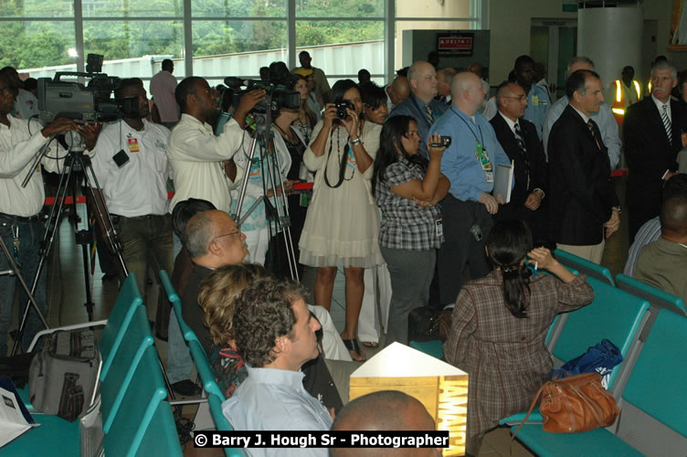 JetBue Airways' Inaugural Air Service between Sangster International Airport, Montego Bay and John F. Kennedy Airport, New York at MBJ Airports Sangster International Airport, Montego Bay, St. James, Jamaica - Thursday, May 21, 2009 - Photographs by Net2Market.com - Barry J. Hough Sr, Photographer/Photojournalist - Negril Travel Guide, Negril Jamaica WI - http://www.negriltravelguide.com - info@negriltravelguide.com...!