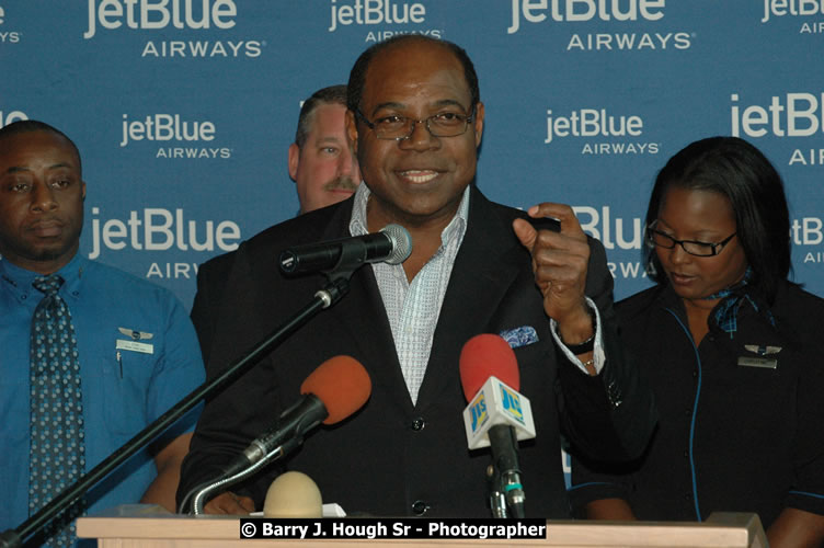 JetBue Airways' Inaugural Air Service between Sangster International Airport, Montego Bay and John F. Kennedy Airport, New York at MBJ Airports Sangster International Airport, Montego Bay, St. James, Jamaica - Thursday, May 21, 2009 - Photographs by Net2Market.com - Barry J. Hough Sr, Photographer/Photojournalist - Negril Travel Guide, Negril Jamaica WI - http://www.negriltravelguide.com - info@negriltravelguide.com...!