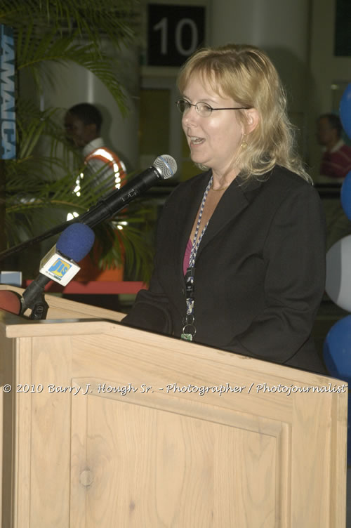 US Airways Inaugurtes New Service from Phoenix Sky Harbor International Airport to Sangster International Airport, Friday, December 18, 2009, Sangster International Airport, Montego Bay, St. James, Jamaica W.I. - Photographs by Net2Market.com - Barry J. Hough Sr, Photographer/Photojournalist - The Negril Travel Guide - Negril's and Jamaica's Number One Concert Photography Web Site with over 40,000 Jamaican Concert photographs Published -  Negril Travel Guide, Negril Jamaica WI - http://www.negriltravelguide.com - info@negriltravelguide.com...!