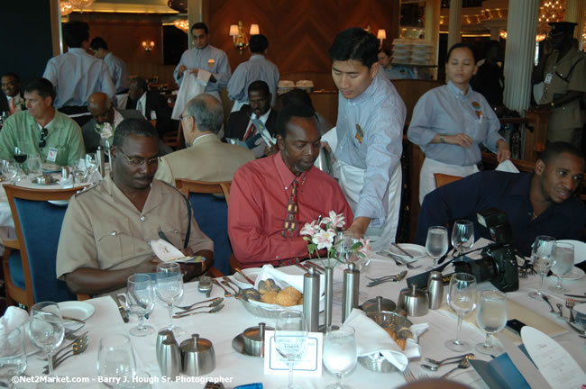 MS Freedom Of The Seas [Royal Caribbean International's - Newest Vessel] Plaques &amp; Keys Ceremony in order to commemorate its first arrival at the Port Montego Bay Photos - Negril Travel Guide, Negril Jamaica WI - http://www.negriltravelguide.com - info@negriltravelguide.com...!