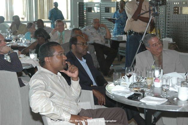 Minister of Toursim Luncheon - Minister of Tourism, Hon. Edmund Bartlett - Director of Tourism, Basil Smith - Saturday, December 15, 2007 - Rose Hall Resort and Country Club, Rose Hall, Montego Bay, Jamaica W.I. - Photographs by Net2Market.com - Barry J. Hough Sr, Photographer - Negril Travel Guide, Negril Jamaica WI - http://www.negriltravelguide.com - info@negriltravelguide.com...!