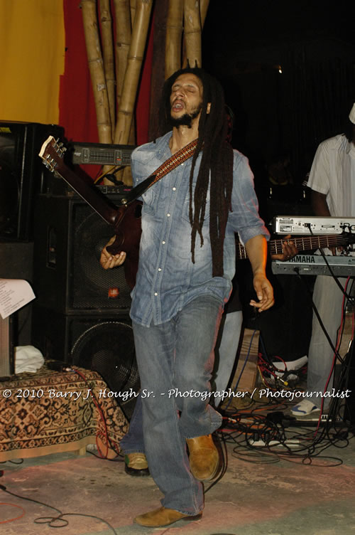 Julian Marley - Grammy Nominee & Son of the Legend Bob Marley - Live in Concert - Also featuring Ras Noble, Power Drill, Iron Head, & Robin Banks - Backing Band Roots Warrior, plus DJ Gemini @ One Love Reggae Concerts Series 09/10 @ Negril Escape Resort & Spa, February 2, 2010, One Love Drive, West End, Negril, Westmoreland, Jamaica W.I. - Photographs by Net2Market.com - Barry J. Hough Sr, Photographer/Photojournalist - The Negril Travel Guide - Negril's and Jamaica's Number One Concert Photography Web Site with over 40,000 Jamaican Concert photographs Published -  Negril Travel Guide, Negril Jamaica WI - http://www.negriltravelguide.com - info@negriltravelguide.com...!