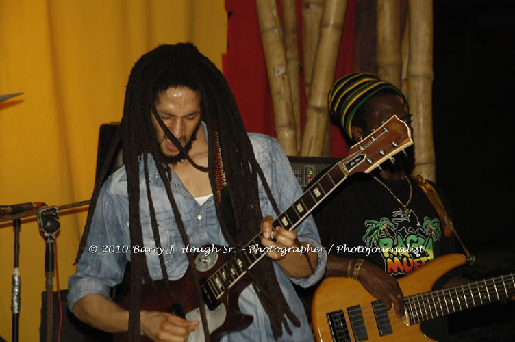 Julian Marley - Grammy Nominee & Son of the Legend Bob Marley - Live in Concert - Also featuring Ras Noble, Power Drill, Iron Head, & Robin Banks - Backing Band Roots Warrior, plus DJ Gemini @ One Love Reggae Concerts Series 09/10 @ Negril Escape Resort & Spa, February 2, 2010, One Love Drive, West End, Negril, Westmoreland, Jamaica W.I. - Photographs by Net2Market.com - Barry J. Hough Sr, Photographer/Photojournalist - The Negril Travel Guide - Negril's and Jamaica's Number One Concert Photography Web Site with over 40,000 Jamaican Concert photographs Published -  Negril Travel Guide, Negril Jamaica WI - http://www.negriltravelguide.com - info@negriltravelguide.com...!