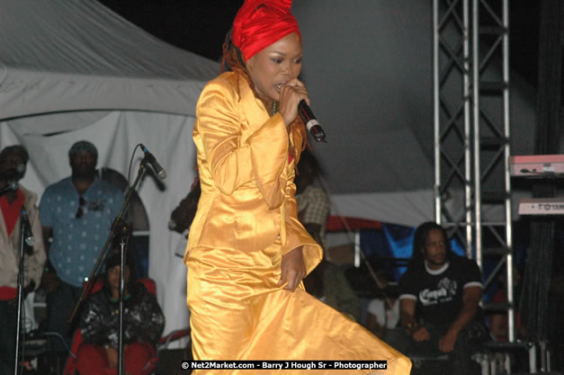 Queen Ifrica at Tru-Juice Rebel Salute 2008 - The 15th staging of Tru-Juice Rebel Salute, Saturday, January 12, 2008, Port Kaiser Sports Club, St. Elizabeth, Jamaica W.I. - Photographs by Net2Market.com - Barry J. Hough Sr, Photographer - Negril Travel Guide, Negril Jamaica WI - http://www.negriltravelguide.com - info@negriltravelguide.com...!