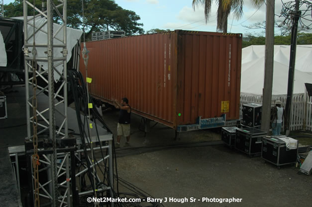 Venue Under Construction - Wednesday, July 18, 2007 - Red Stripe Reggae Sumfest at Catherine Hall, Montego Bay, St Jamaica, Jamaica W.I. - Negril Travel Guide.com, Negril Jamaica WI - http://www.negriltravelguide.com - info@negriltravelguide.com...!