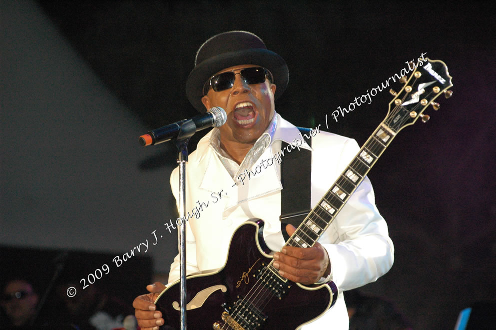 Tito Jackson @ Reggae Sumfest 2009 - International Night 2 - Tito Jackson, brother of the late King of Pop Michael Jackson performed live at Reggae Sumfest 2009. Reggae Sumfest 2009,Catherine Hall, Montego Bay, St. James, Jamaica W.I. - Saturday, July 25, 2009 - Reggae Sumfest 2009, July 19 - 25, 2009 - Photographs by Net2Market.com - Barry J. Hough Sr. Photojournalist/Photograper - Photographs taken with a Nikon D70, D100, or D300 - Negril Travel Guide, Negril Jamaica WI - http://www.negriltravelguide.com - info@negriltravelguide.com...!