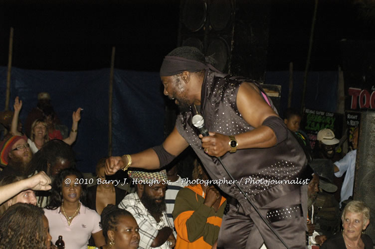 Toots and the Maytals - Grammy Award Winner @ Negril Fest - Presented by Money Cologne Promotions - Special Guest Star Jamaica Michael Jackson, Stama, Adeebe - Backed by Hurricane Band, MC Rev. BB on January 6, 2010 @ Roots Bamboo, Norman Manley Boulevard, Negril, Westmoreland, Jamaica W.I. - Photographs by Net2Market.com - Barry J. Hough Sr, Photographer/Photojournalist - The Negril Travel Guide - Negril's and Jamaica's Number One Concert Photography Web Site with over 40,000 Jamaican Concert photographs Published -  Negril Travel Guide, Negril Jamaica WI - http://www.negriltravelguide.com - info@negriltravelguide.com...!