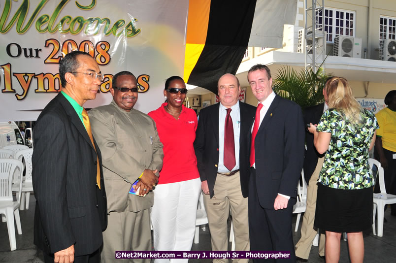 The City of Montego Bay Welcomes Our 2008 Olympians - Western Motorcade - Civic Ceremony - A Salute To Our Beijing Heros - Sam Sharpe Square, Montego Bay, Jamaica - Tuesday, October 7, 2008 - Photographs by Net2Market.com - Barry J. Hough Sr. Photojournalist/Photograper - Photographs taken with a Nikon D300 - Negril Travel Guide, Negril Jamaica WI - http://www.negriltravelguide.com - info@negriltravelguide.com...!